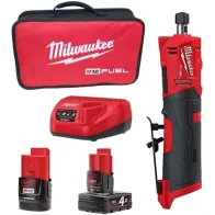 Milwaukee M12 FDGS-422B FUEL™ – trzpieniowa szlifierka prosta 12V z akumulatorami i ładowarką | SanPro.Net