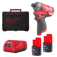 Milwaukee M12 FQID-202X FUEL SURGE – zakrętarka ¼″ HEX 12V z 2 akumulatorami | 4933464973 SanPro.Net