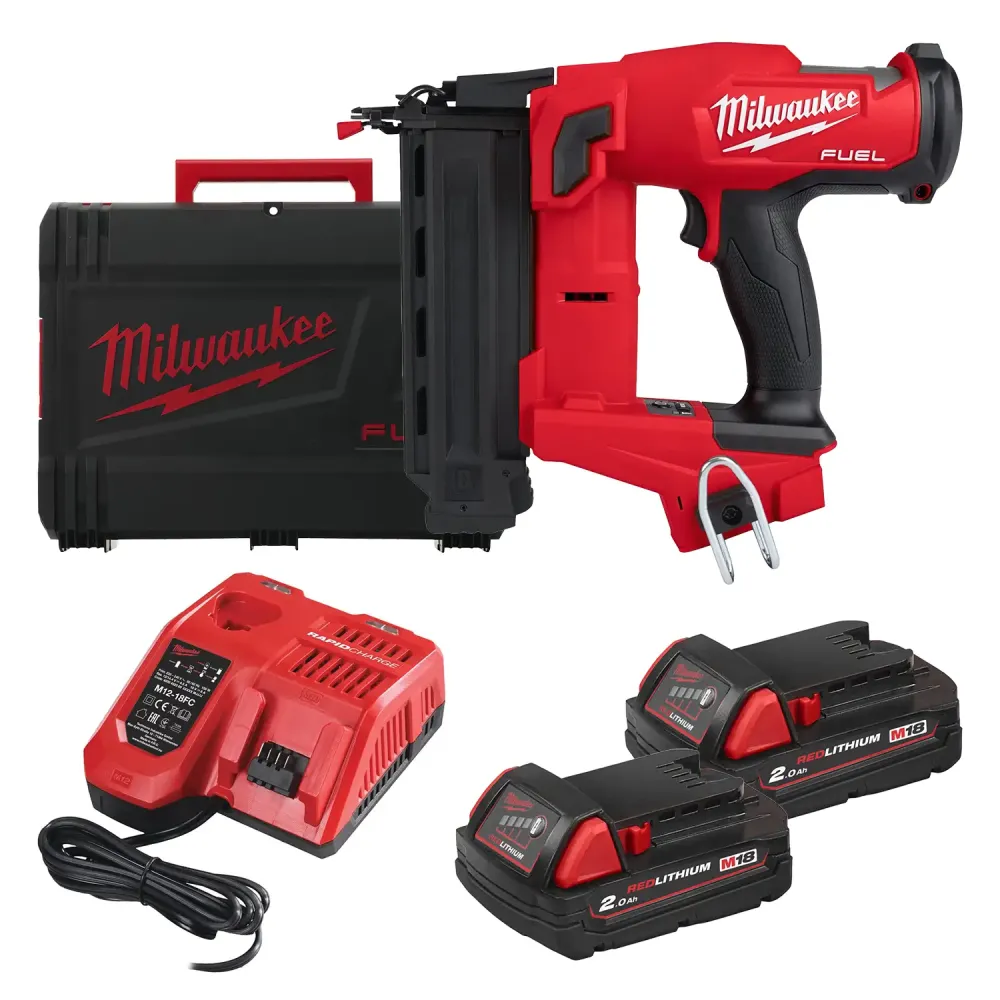 Milwaukee M18 FN18GS-202X FUEL™ - Zestaw Sztyfciarka Akumulatorowa 18G