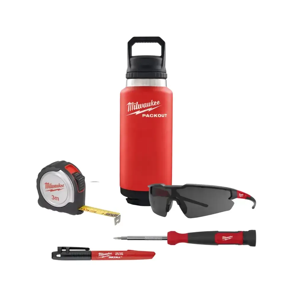 Milwaukee Zestaw promocyjny z butelką termiczną PACKOUT 1065 ml | SanPro.Net