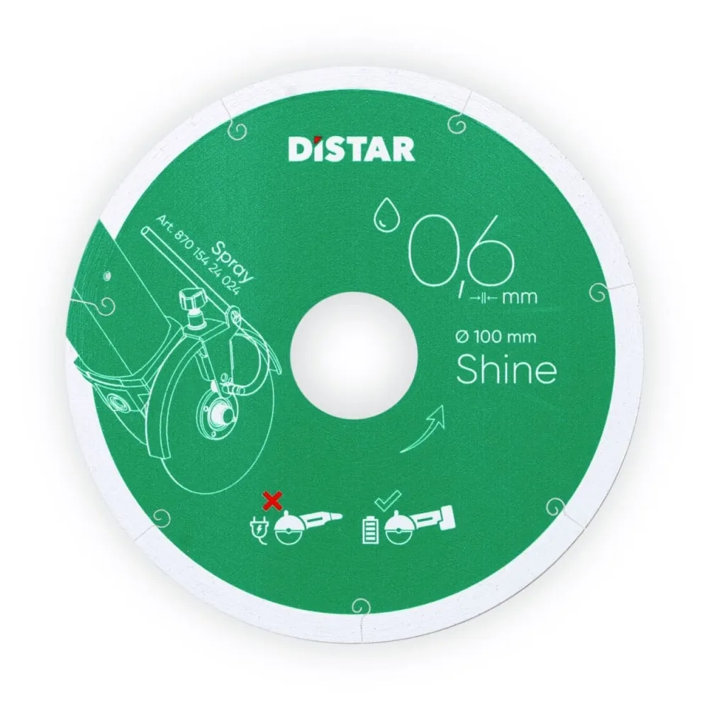 Distar Tarcza diamentowa Shine 101,6x0,6x22,23 do gresu i ceramiki