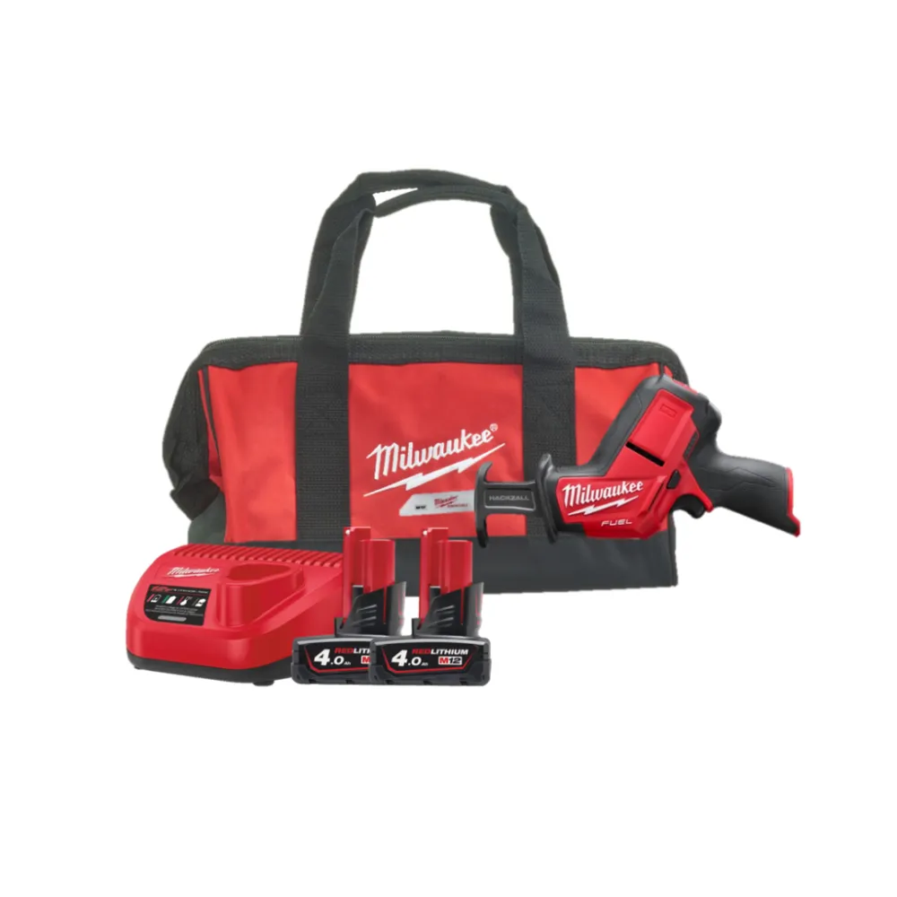 Milwaukee M12 CHZ-402C FUEL™ – subkompaktowa piła szablasta 12V 2x4,0Ah | SanPro.Net