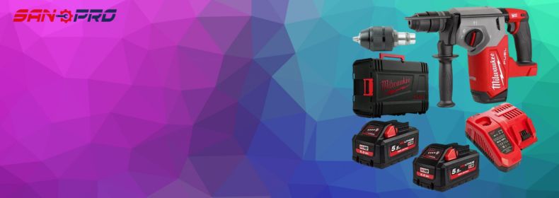 Milwaukee M18 FHX-552X Młotowiertarka SDS-PL akumulatorowa 2,5J w walizce + 2x5,5ah + ładowarka 4933478889