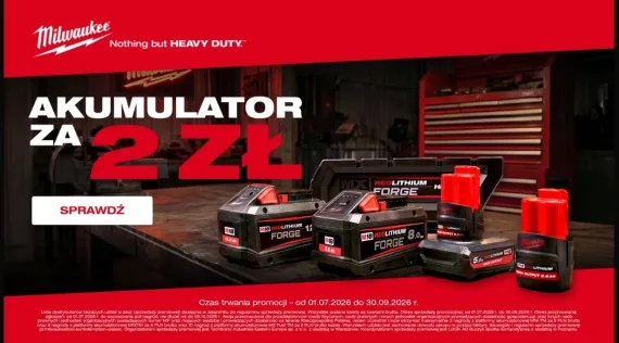 PROMOCJA REDEMPTION CLASSIC MILWAUKEE 2026 - Akumulatory za 2 zł dla użytkowników marki Milwaukee w 2026 roku!