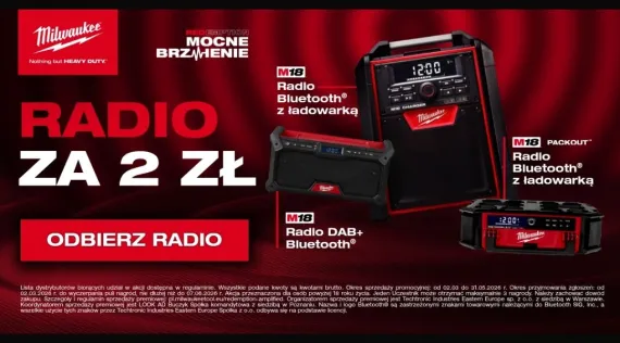 PROMOCJA REDEMPTION MILWAUKEE 2026 - Największa akcja promocyjna dla użytkowników marki Milwaukee w 2026 roku!